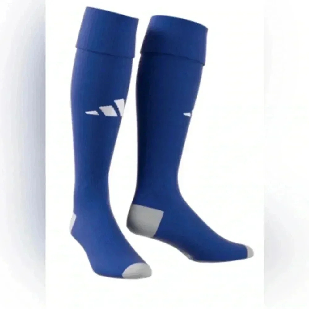 New Adidas Milano 23 royal blue football athletic casual soccer socks XS